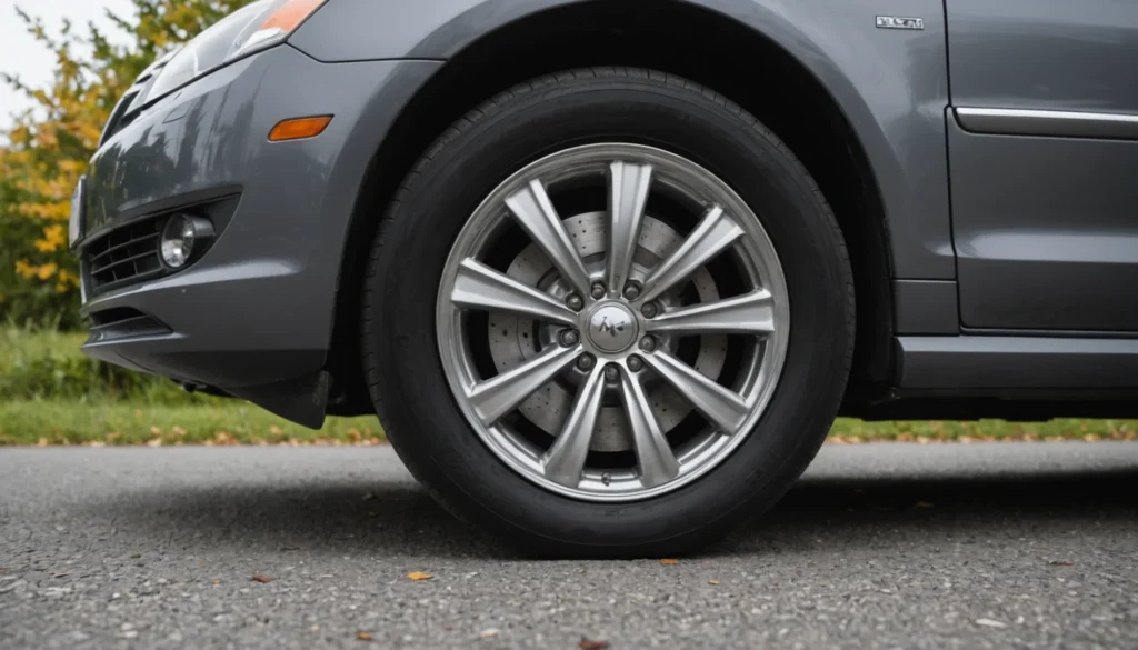 roue avant désaxée voiture